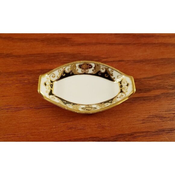 Noritake Gold Encrusted  Dish Ring Tray Jewelry Trinket Dish Vintage - Picture 1 of 6